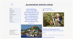 Desktop Screenshot of blankeneser-buergerverein.de