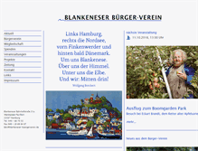 Tablet Screenshot of blankeneser-buergerverein.de